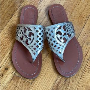 Tory Burch Gold Sandals sz 7